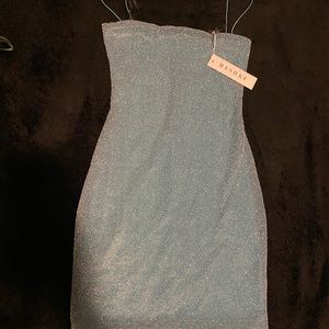 Meshki Baby Blue Sparkle Dress